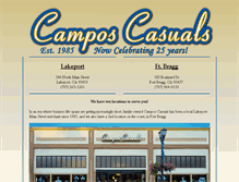 Tablet Screenshot of camposcasuals.com